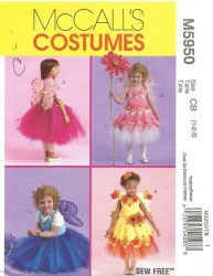 5950 MCCALLS CHILDREN'S FAIRY COSTUMES PATTERN 4-6 UNCUT